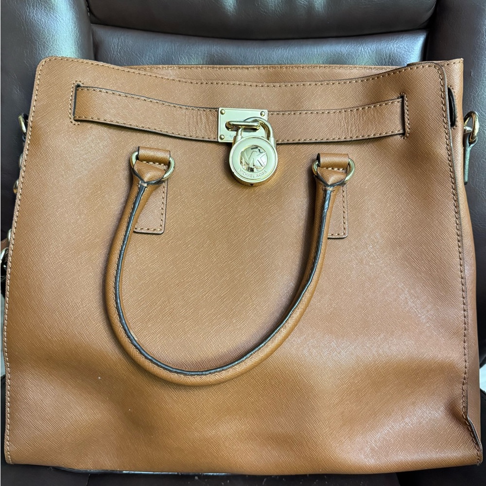 Michael Kors Tan Leather Laptop Bag